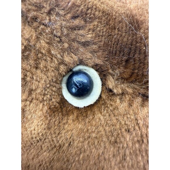 Vintage Brown Teddy Bear Plush by Character Norwalk Conn. 1940s Era Tongue 20” - Picture 10 of 13